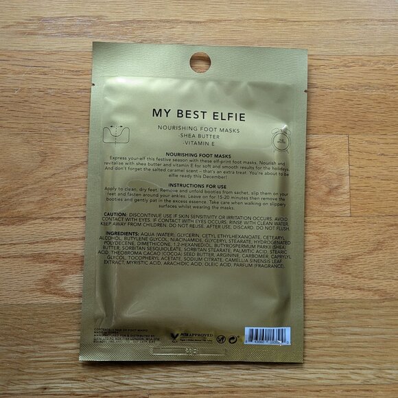 ❤️ Holler and Glow Foot Mask Holiday Theme Shea Butter Korea NEW - Picture 2 of 2
